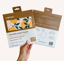 Load image into Gallery viewer, Squeeze The Day Reusable Paper Towels