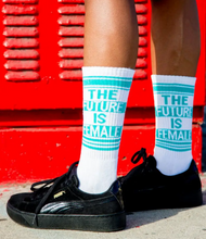 Load image into Gallery viewer, THE FUTURE IS FEMALE GYM SOCKS