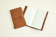 Load image into Gallery viewer, Voyager Nutmeg Journal - Vegan Leather
