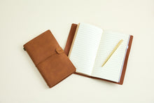 Load image into Gallery viewer, Voyager Nutmeg Journal - Vegan Leather
