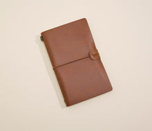 Load image into Gallery viewer, Voyager Nutmeg Journal - Vegan Leather
