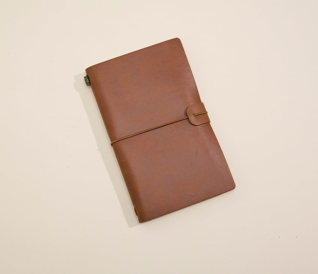 Voyager Nutmeg Journal - Vegan Leather
