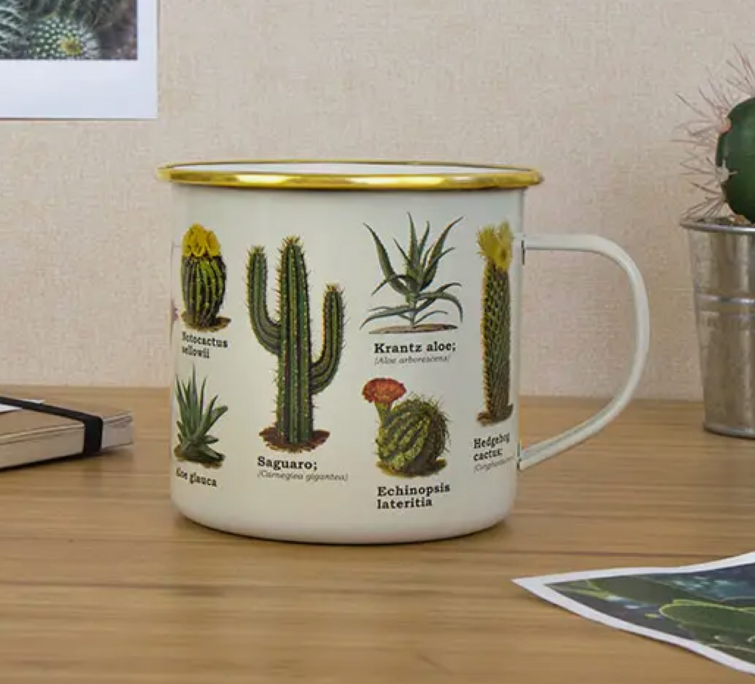 Cacti Enamel Mug