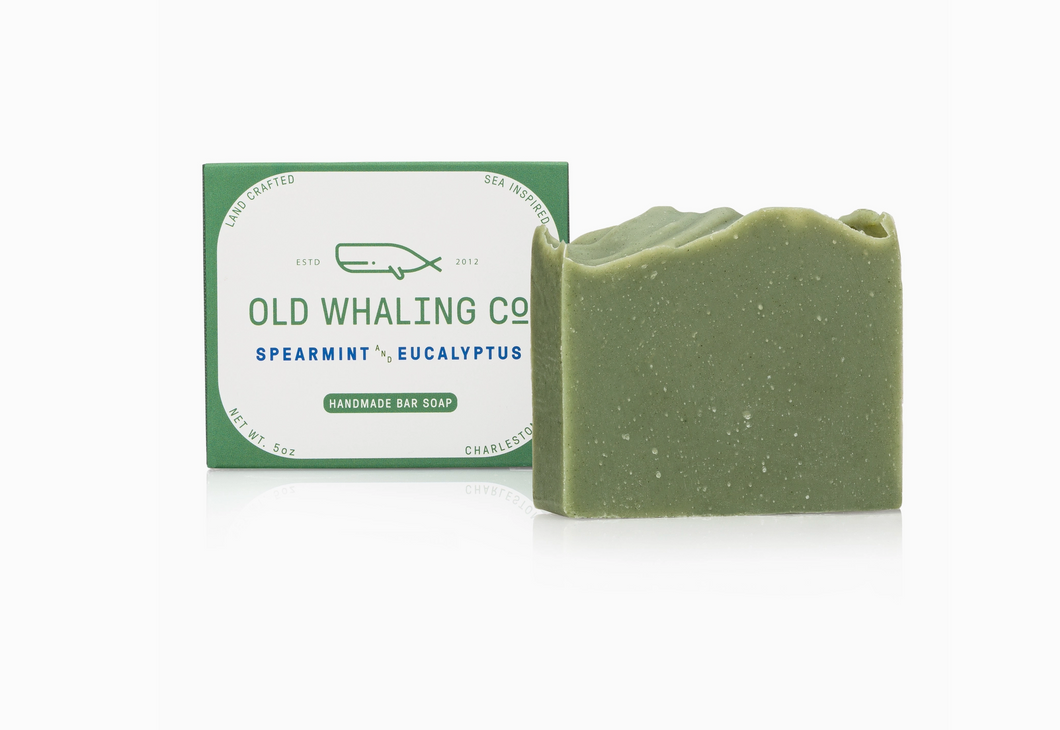 Spearmint and Eucalyptus Bar Soap - OLD WHALING CO.