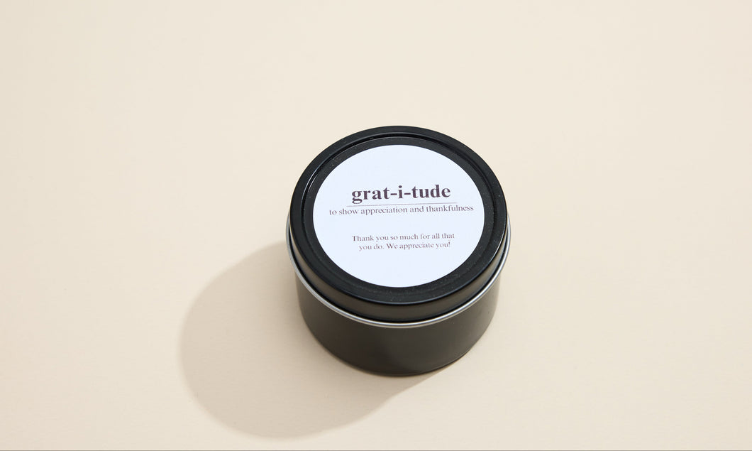Gratitude Definition Candle 4 oz