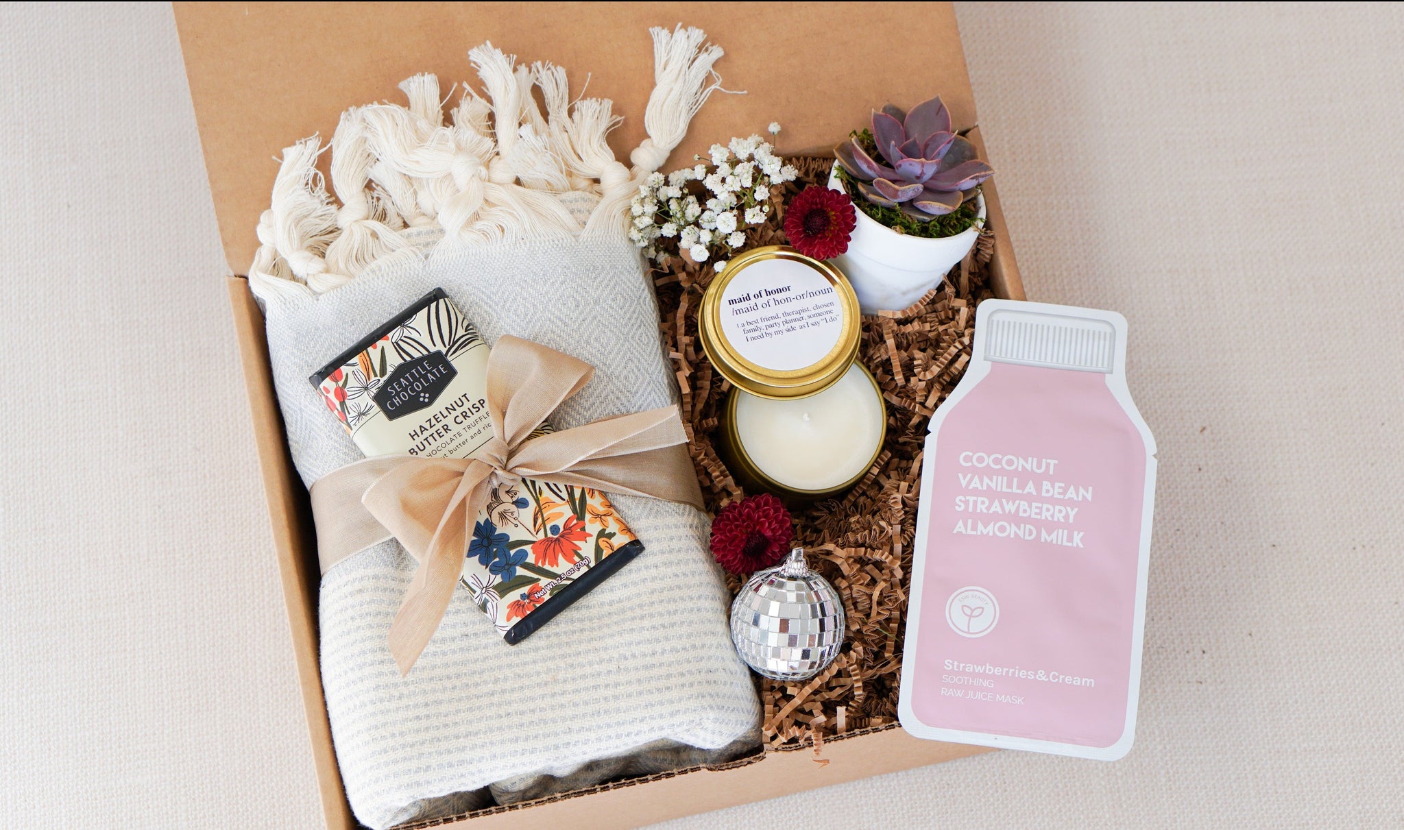 succulent bridesmaid box Bridesmaid and MOH Proposal Box – Succulent Friends Co