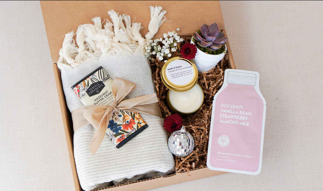 bridesmaid proposal succulent Bridesmaid and MOH Proposal Box – Succulent Friends Co