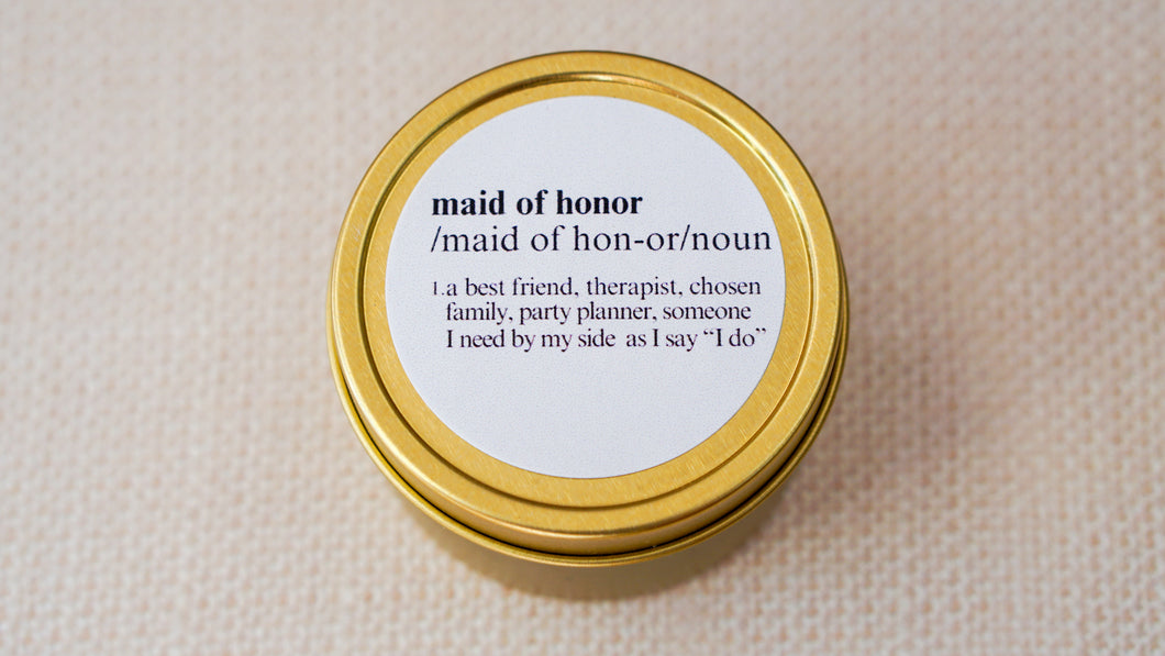 MAID OF HONOR SOY CANDLE