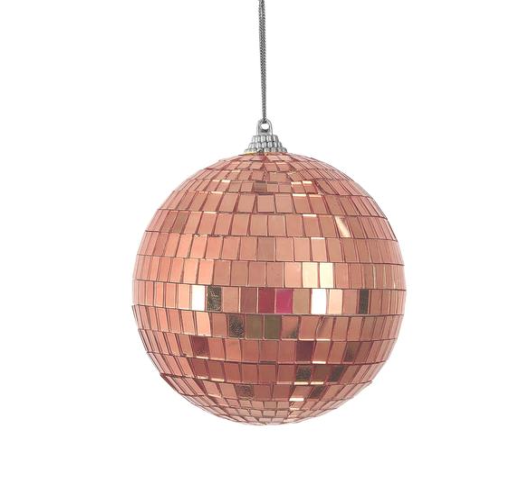 Rose Gold Disco Ball Ornament