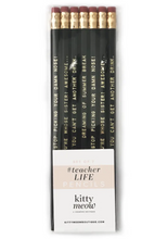 Load image into Gallery viewer, FUNNY #TEACHERSLIFE PENCIL SET
