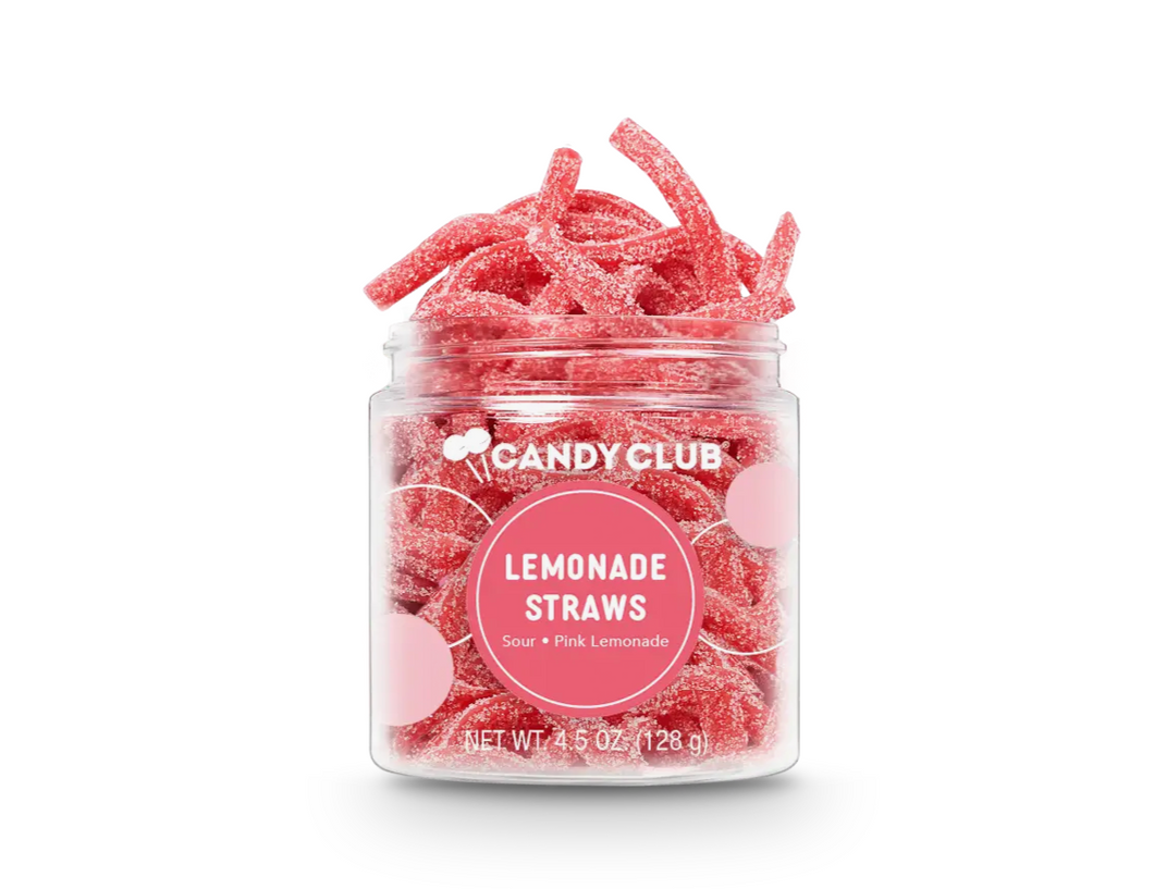 Pink Lemonade Candy Straws- Candy club